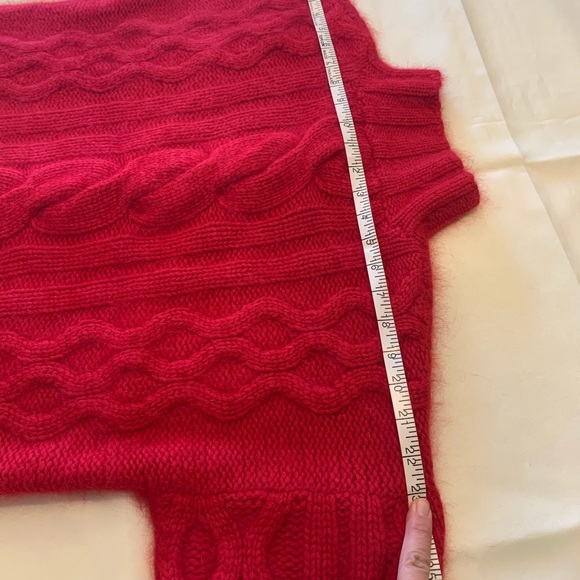 Express Tricot XS/S Red Sweater angora and lambswool - Picture 10 of 11